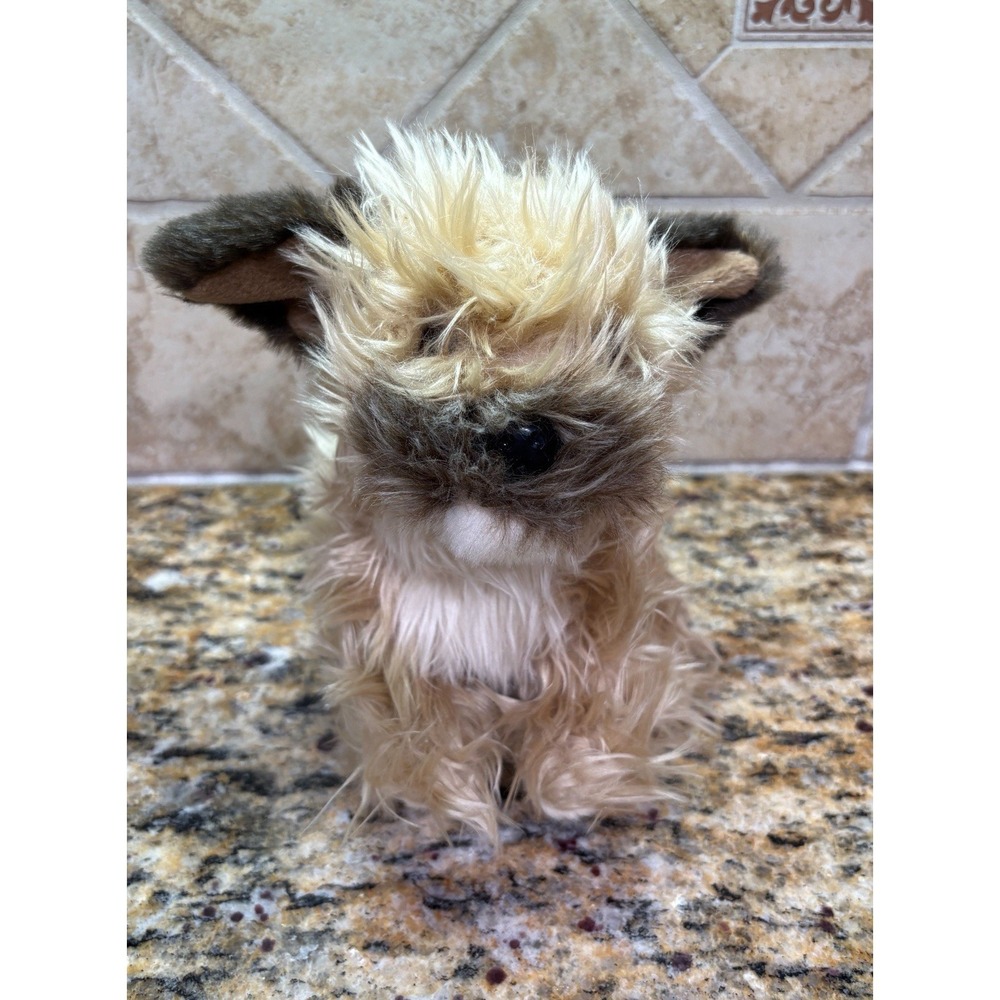 Border Terrier Dog Plush Soft Toy by Living Nature Cuddly Puppy Animal 8"
